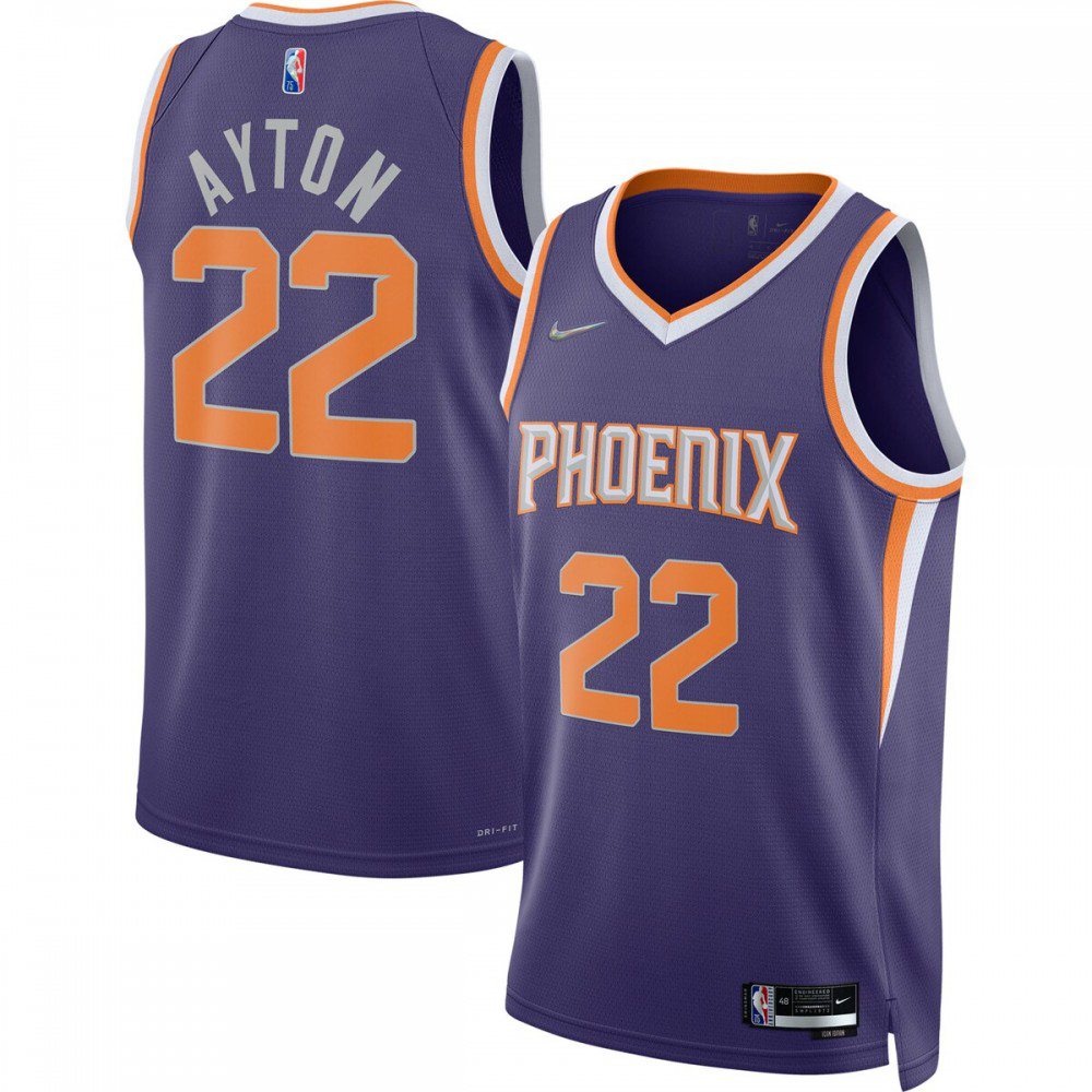 Deandre Ayton Phoenix Suns 2021/22 Diamond Swingman Jersey - Icon Edition - Purple-Pro Kit Vault | Brand New 26/27 Sports Jerseys